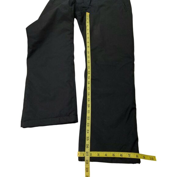 Fera Ski Snow Pants Womens 4 Black Insulated Ankle Zip Nylon Snowboarding - Picture 12 of 12